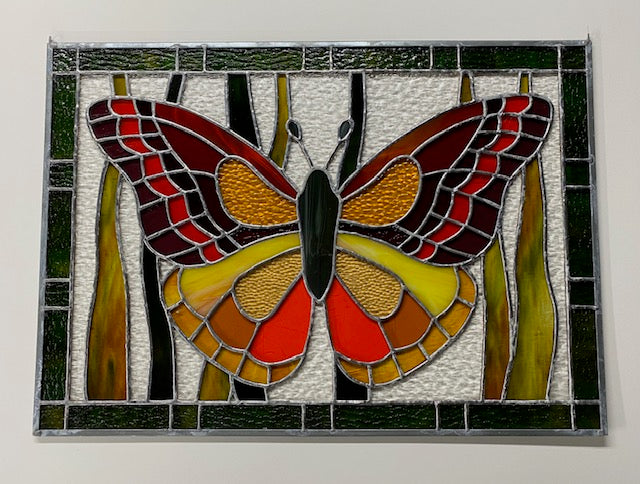 Stained glass panel