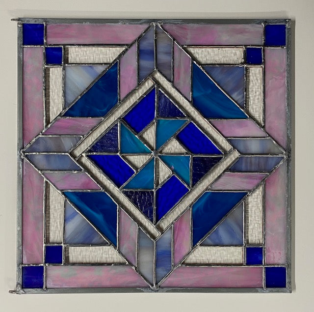 Stained glass panel