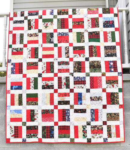 Christmas throw quilt