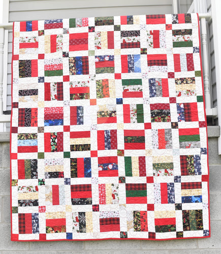 Christmas throw quilt
