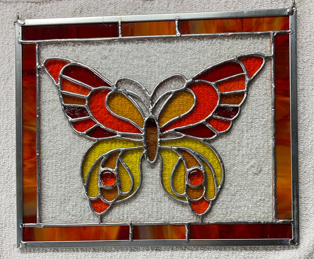 Stained glass panel