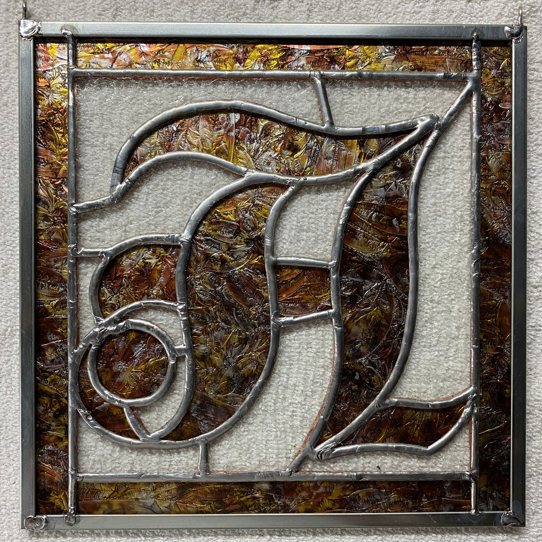 Stained glass panel